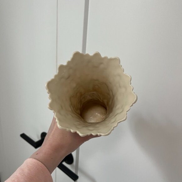 Lenox Woodland Collection White Textured Porcelain Vase - Picture 3 of 5